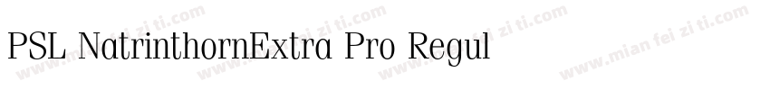 PSL NatrinthornExtra Pro Regular字体转换